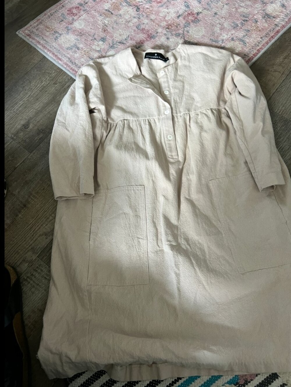 Pomander Place by Tuckernuck Fallon Babydoll Shirt Dress sz XS - Picture 3 of 13
